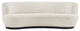 Sofa, Black Ivory, Fabric, Modern, Living Lounge Cafe Hotel Lobby Hospitality