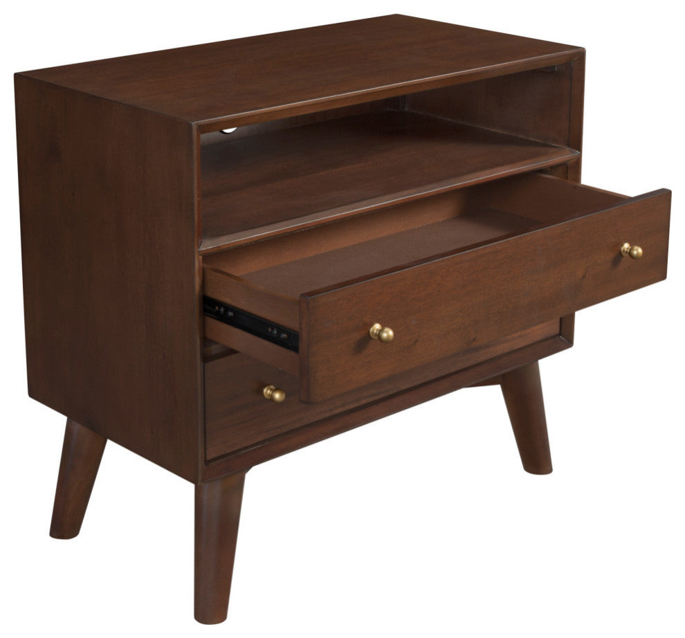 Flynn Large Nightstand, Walnut