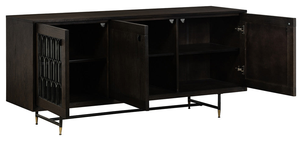 Gatsby Oak and Metal Buffet Cabinet