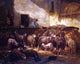 Charles Emile Jacque A Flock Of Sheep In A Barn Wall Decal