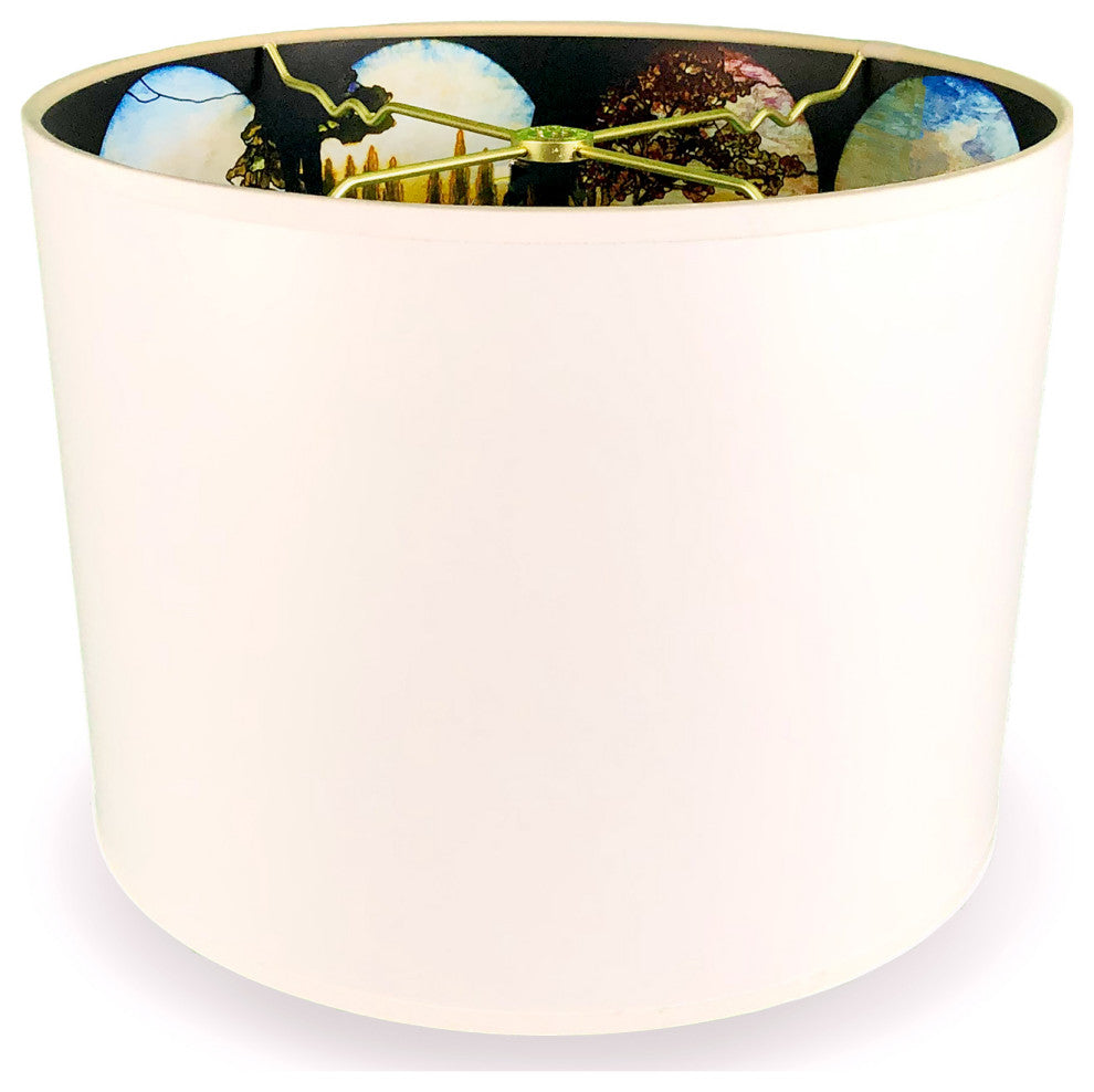 Royal Designs Modern Trendy Decorative 2-Sided Silhouette Hardback Lampshade, Fo