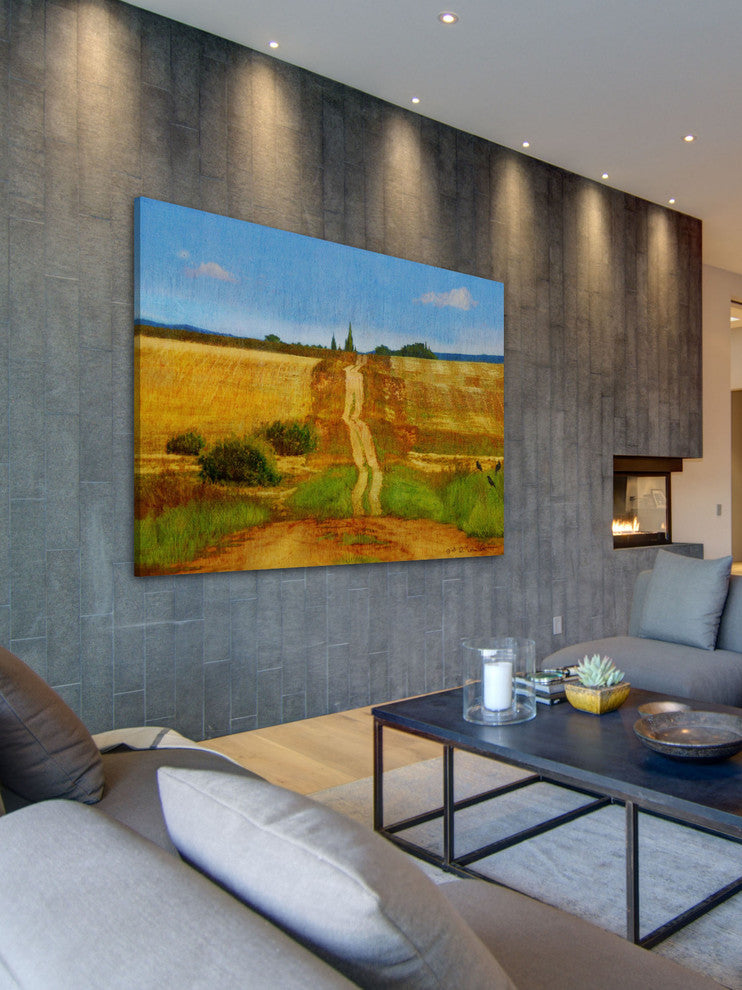 "Impressionist Road" Painting Print on Canvas by Chris Vest
