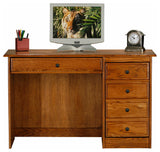 Eagle Furniture Classic Oak Single-Pedestal Computer Desk, Lite Oak