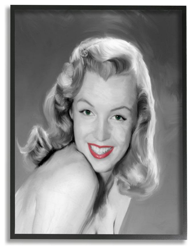 Stupell Industries Young Marilyn Vintage Hollywood Movie Star, 11 x 14
