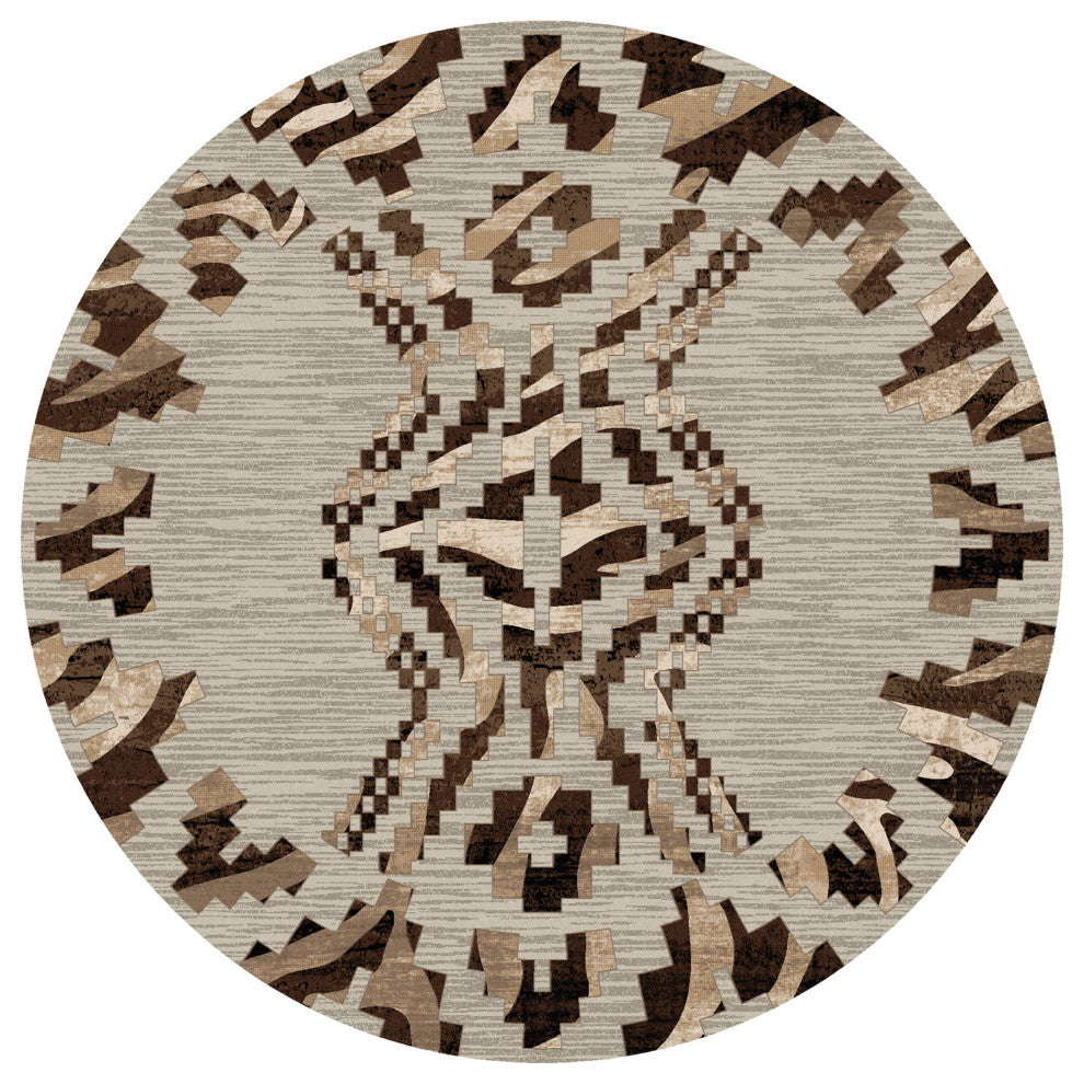 Curio Zebra, 8' Round