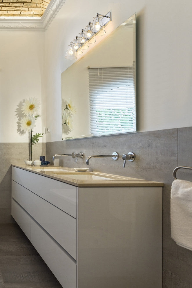 Zlite 483-5V-CH 5-Light Vanity, Clear