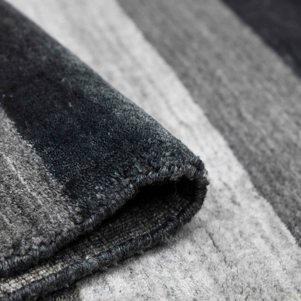 Blend Whitby Area Rug, Gray, 8' x 10', Striped