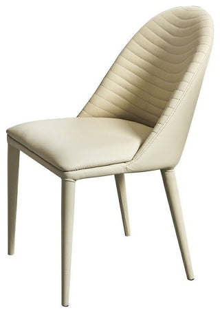 Nordic Design Leisure Backrest Dining Chair, Beige