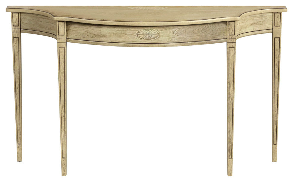Chester 54" Console Table, Antique Beige