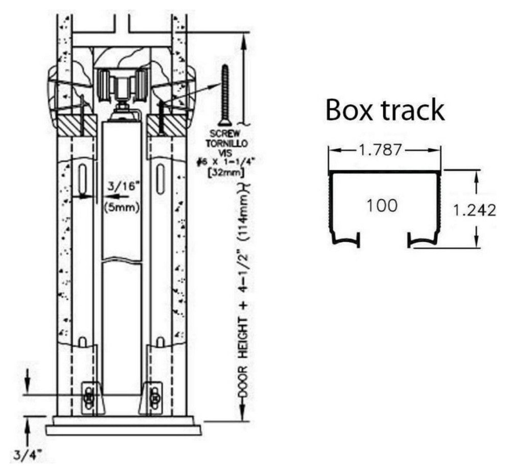 Sliding Double Pocket Doors 60x84 in| Ego 5010 Painted Black Oak