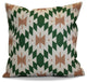 Patna Geometric Print Pillow, Green, 16"x16"