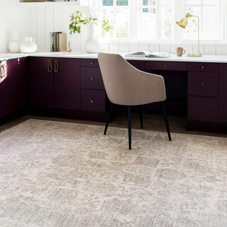 Surya Masterpiece MPC-2301 Machine Woven Area Rug, Cream, 5'3" x 5'3"