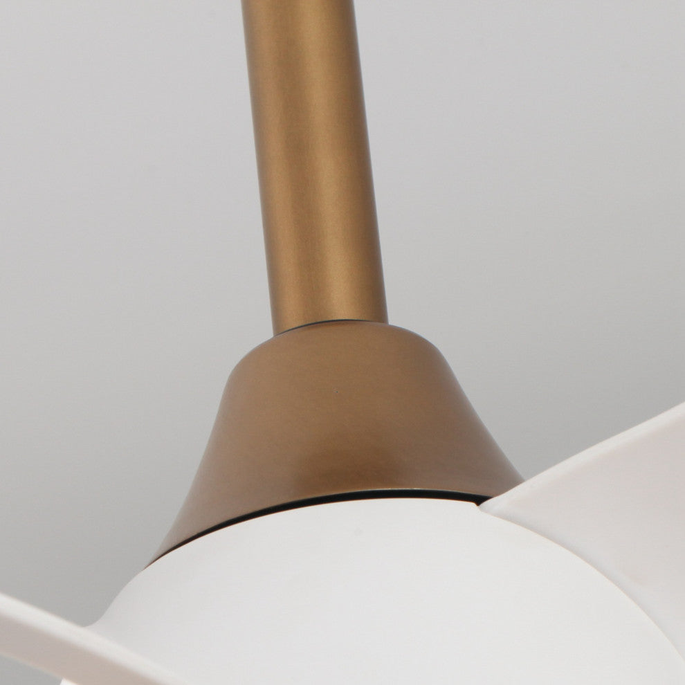 28 in Modern Ceiling fan with Remote Control, White