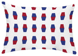 Bowling Pins 14"x20" Abstract Decorative Outdoor Pillow, Red