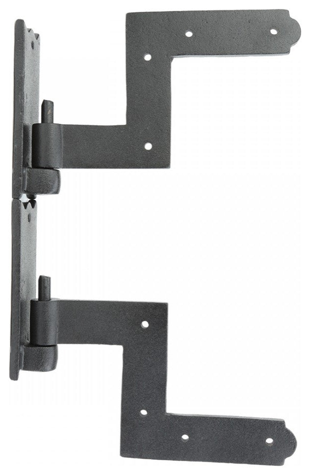 Pair Shutter Hinge Wrought Iron 6" H x 6 1/2" W Pack of 15 |