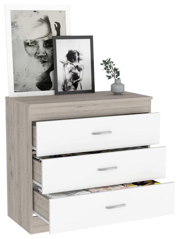 DEPOT E-SHOP Zurich Three Drawers Dresser