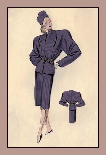 Smart Suit with Chalk Stripe - Gallery Wrapped Canvas Art 28" x 42"