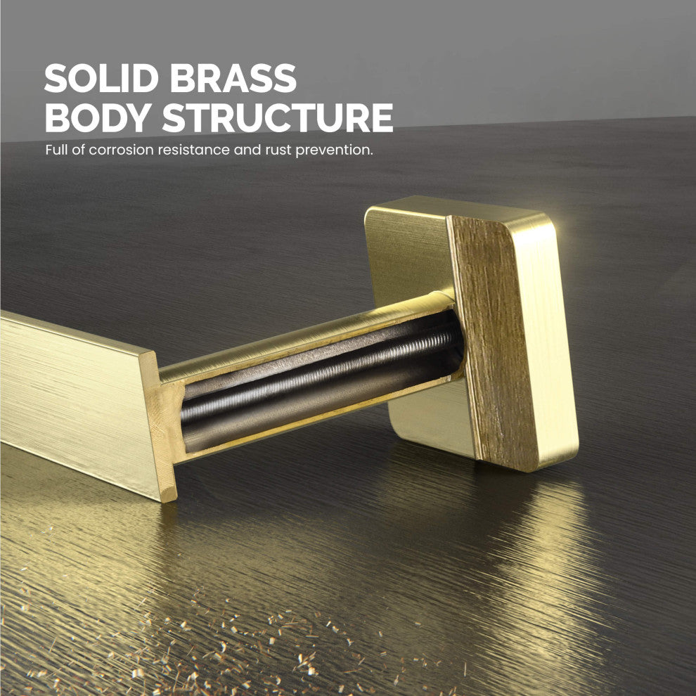 Blaze 5 Piece Bathroom Hardware Set, Brushed Gold