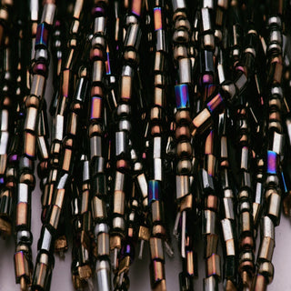 Set of 4 Brown Beaded Spray Napkin Rings