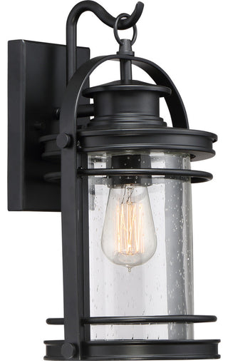 Booker 1-Light Outdoor Lantern, Mystic Black