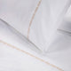 350TC Laurel Embroidered Border Sheet Set, 4 Piece, Blush, Queen