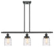 Innovations 916-3I-BK-G513-LED 3-Light Island Light, Matte Black