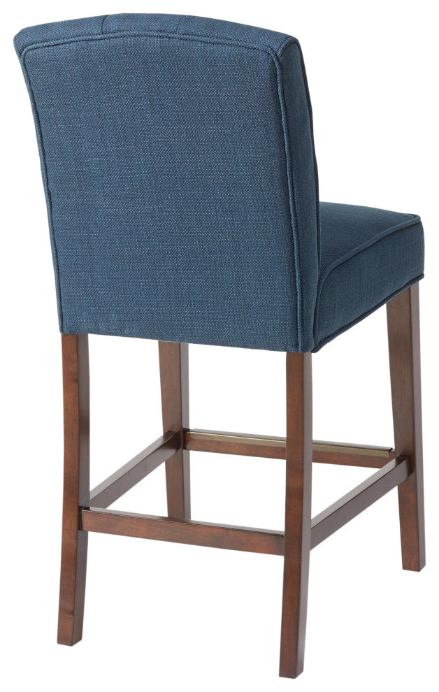 Madison Park Marian Tufted Counter Stool, Navy