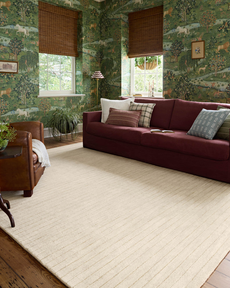 Chris Loves Julia x Loloi Henry Ivory / Dove 8'-6" x 11'-6" Area Rug