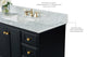 Audrey Vanity Set, Black Onyx, 48", Gold Hardware, No Mirror