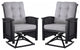 Palmetto Swivel Chair 2-pack - Black