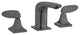 Chateau 8 in. Widespread, 2-Handle, Bathroom Faucet, Gunmetal Grey