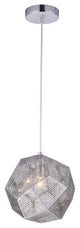 Elegant Lighting Kronos Collection Pendant, Chrome