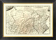 "State of Pennsylvania, 1795" Framed Canvas Giclee by Mathew Carey, 34x24"