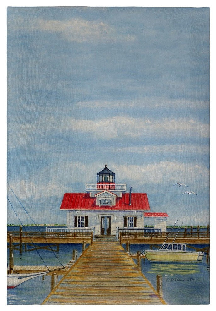 Betsy Drake Marshes Lighthouse Guest Towel