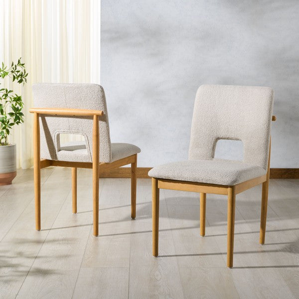 Safavieh Couture Benjy Dining Chair, Beige/Natural