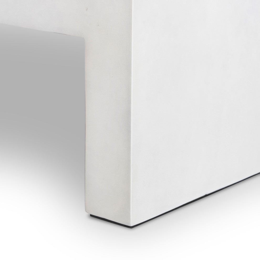 Parish Coffee Table-White Concrete