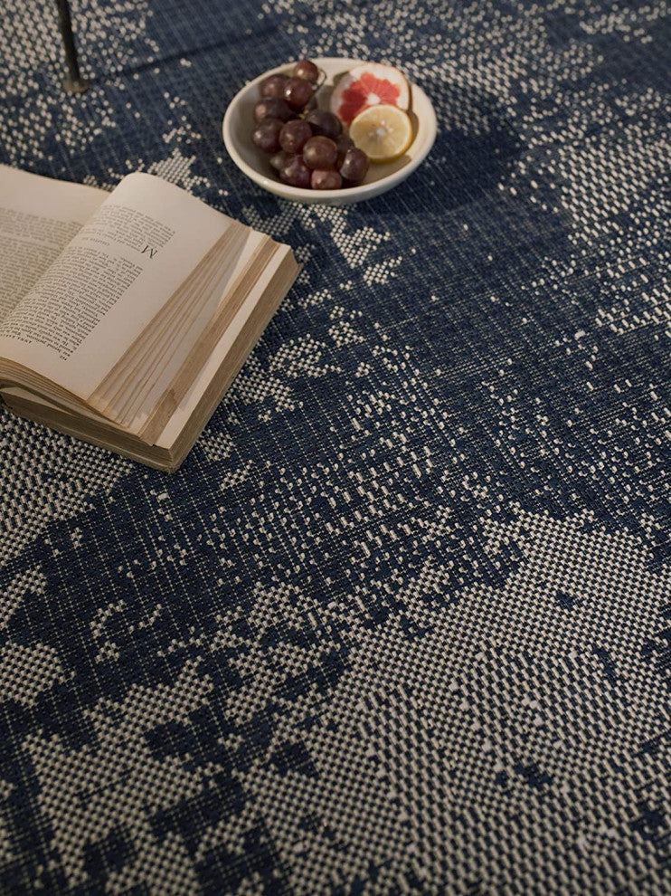 Outdoor Collection Vintage Rug - Bohemian Rug, Navy, 7'10"x10'