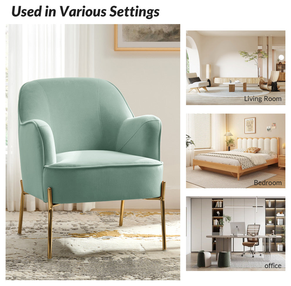 Nora Fabric Accent Chair, Sage