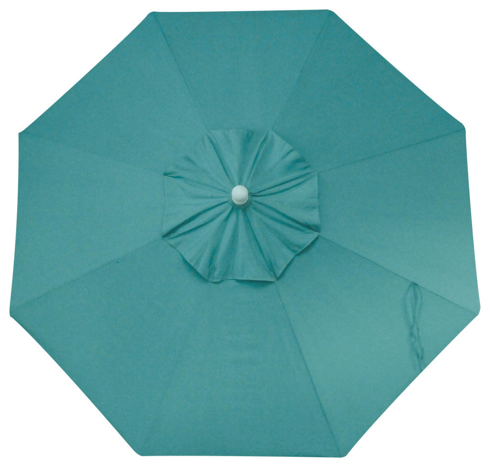 9' Market Umbrella, Aqua, Regular Height
