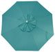 9' Market Umbrella, Aqua, Regular Height