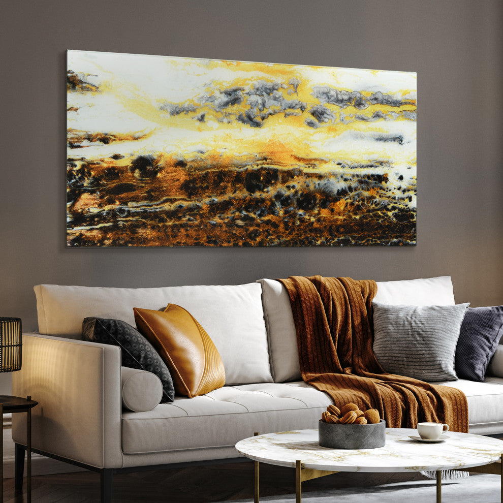 "Granite" Frameless Free Floatingtempered Glass Wall Art, A