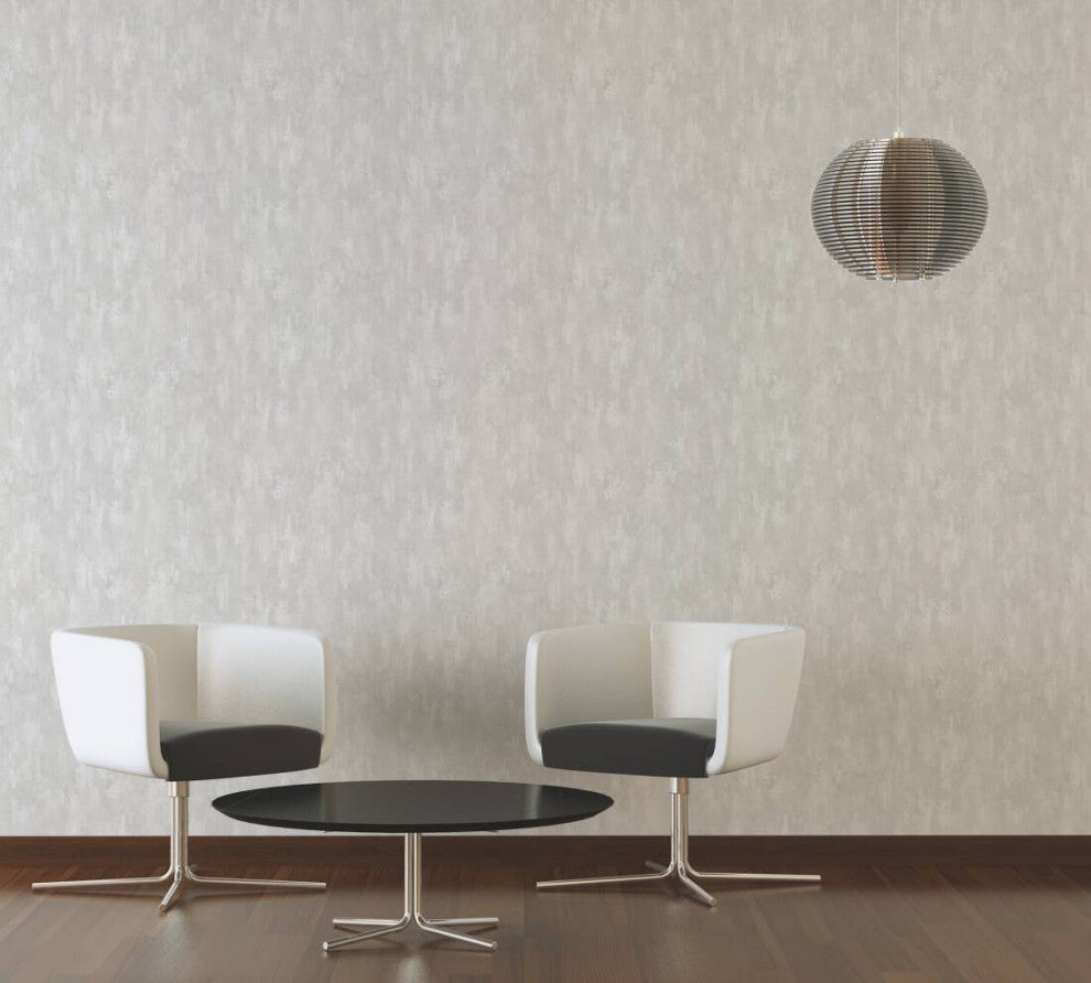 Plains Structures Textured Wallpaper, Plain, 306941, Gray White, One Roll