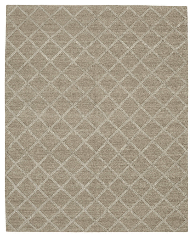 Rug N Carpet - Handmade Modern Design 8' 0'' x 10' 0'' Wool Unique Kilim Rug