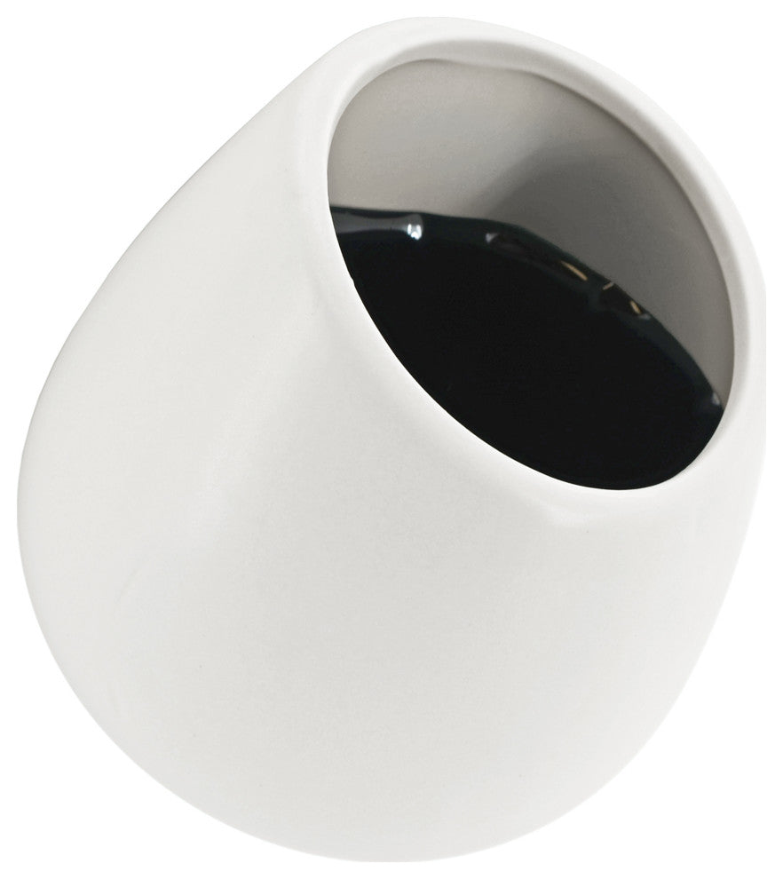 Arcadia Garden Products Large Round Wall Planter, Matte White