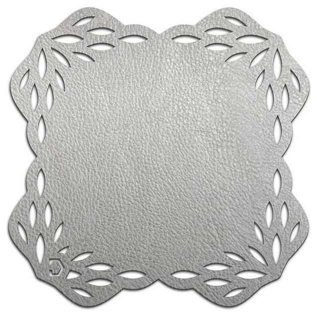 Double-Sided Reversible Floral Coasters Set of 4