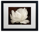 Cora Niele 'White Tulip III' Matted Framed Art