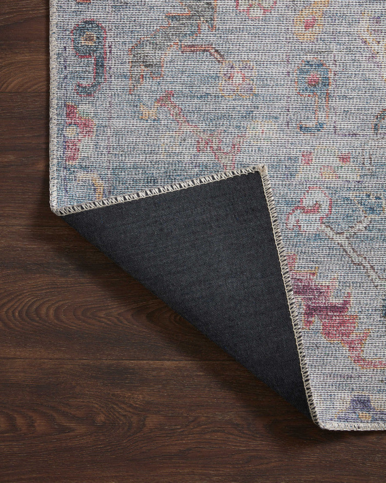 Loloi II Elysium Denim / Multi 7'-10" x 7'-10" Round Area Rug