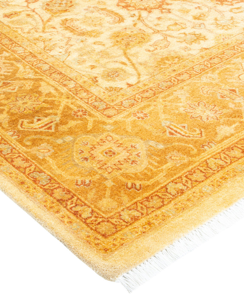 Mogul, One-of-a-Kind Hand-Knotted Area Rug, Ivory, 6' 3" x 8' 10"