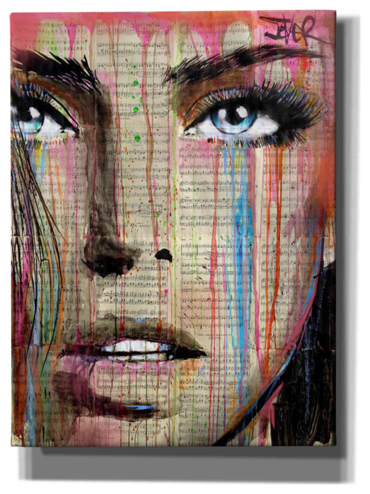 Epic Graffiti "Jaime Mon Amour" by Loui Jover, Giclee Canvas Wall Art, 12"x16"