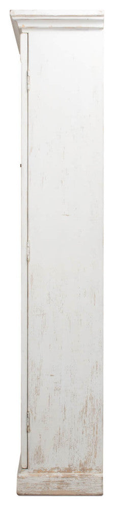Rustic Farmhouse Style Whitewashed Bookcase